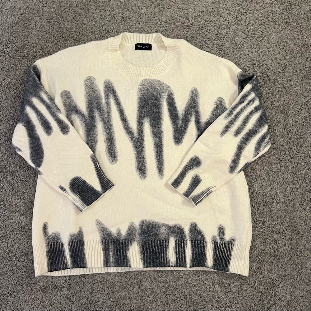 Hazel Boutique Blue & White Sweater